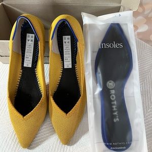 Rothy’s The Point size 8 with new inserts